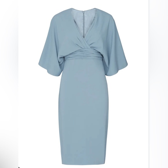 Theia Dresses & Skirts - Theia Kimono Sheath Dress in Blue (Size: 2)